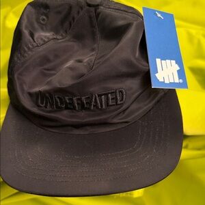 NWT Undefeated Black nylon Cap
